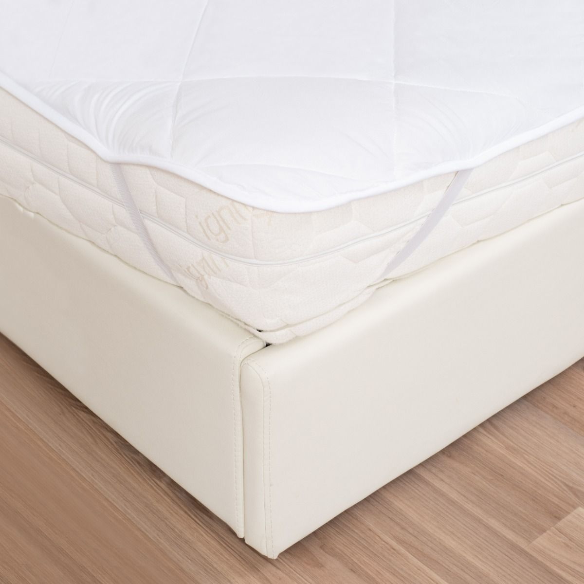 Coprimaterasso protezione per letto singolo in microfibra 80x190 cm